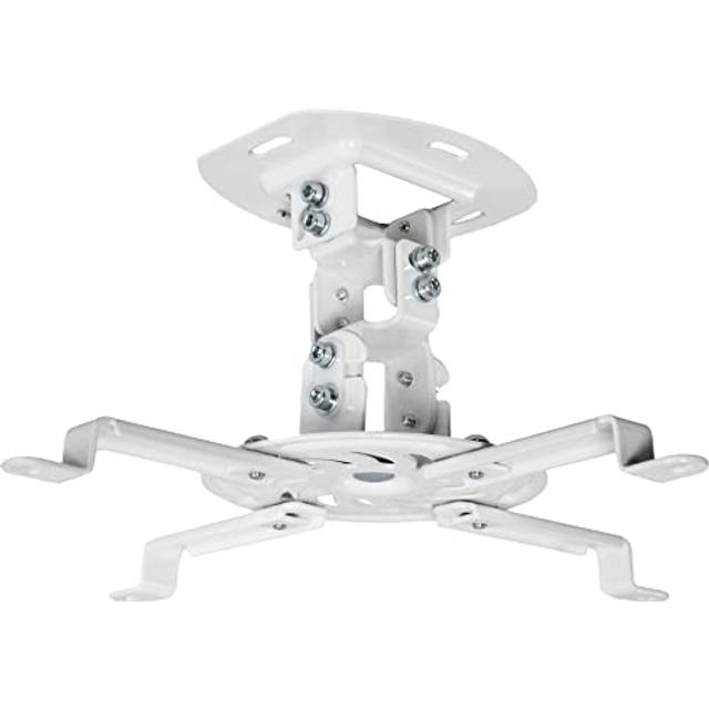 VIVO Universal Adjustable Ceiling Projector, Projection Mount Extending Arms Mounting Bracket, White, MOUNT-VP01W