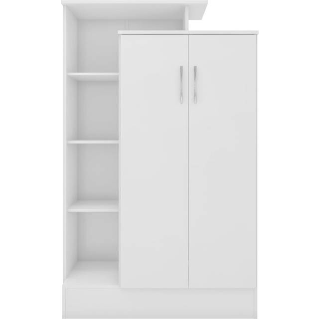 Nevada Petite Open Shelf Wardrobe White Gloss