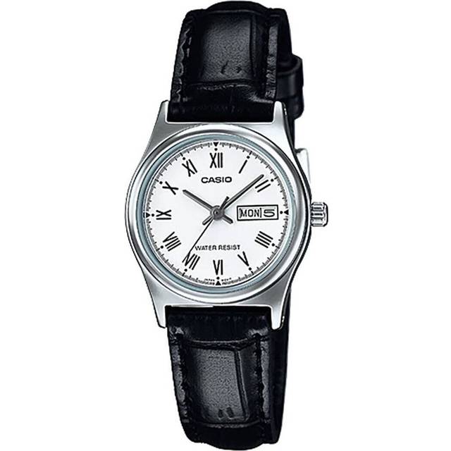 CaSio Ltp V006l 7budf  Ltp V006l 7b  Analog Sat Student Women S Leather Watch LTP-V006L-7BUDF