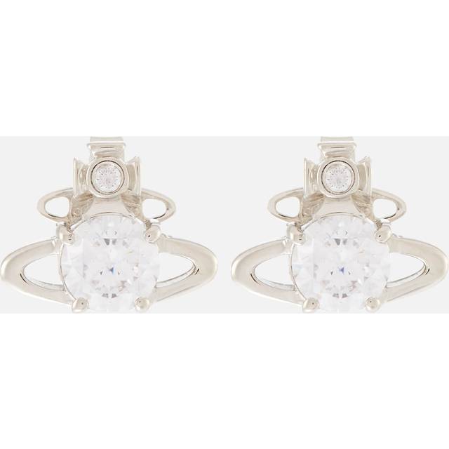 Vivienne Westwood Reina Silver-Plated Earrings - Grey