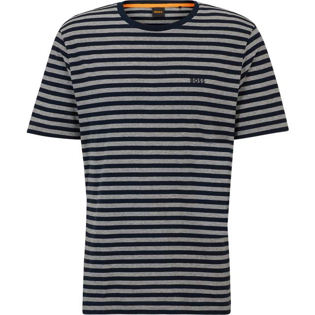 BOSS T-shirt Stripe Navy Blue Dark Blue size L