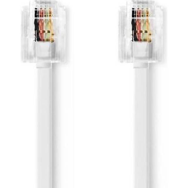 Nedis Telecom Cable | RJ11 Male - RJ11 Male | 2.0 m | White
