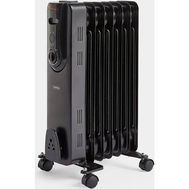 7 Fin Oil Filled Radiator 1500W - Black