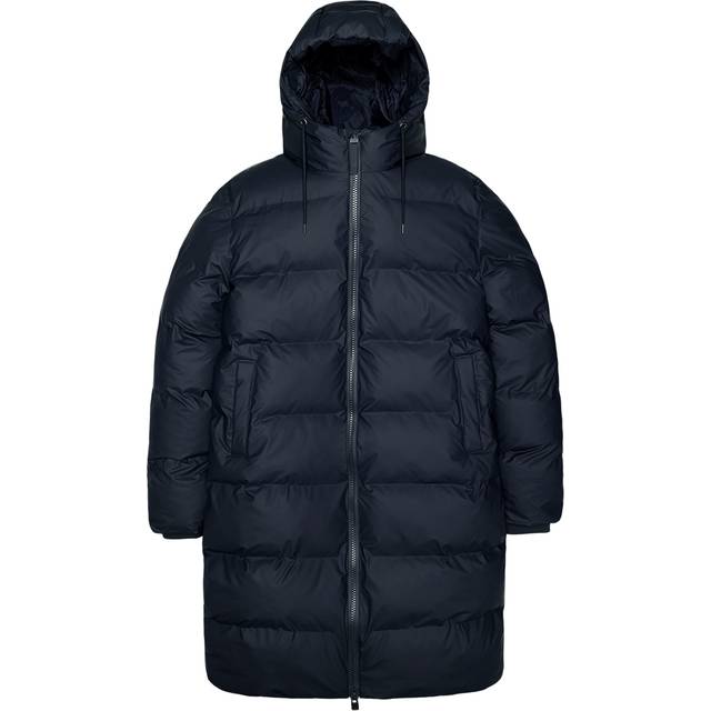 Rains Alta Long Puffer Jacket W3T4 Dunjackor Bl&#xE5;