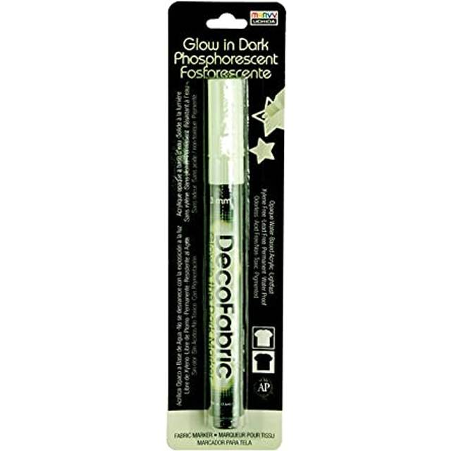Marvy Uchida DecoFabric Glow In The Dark Marker Green