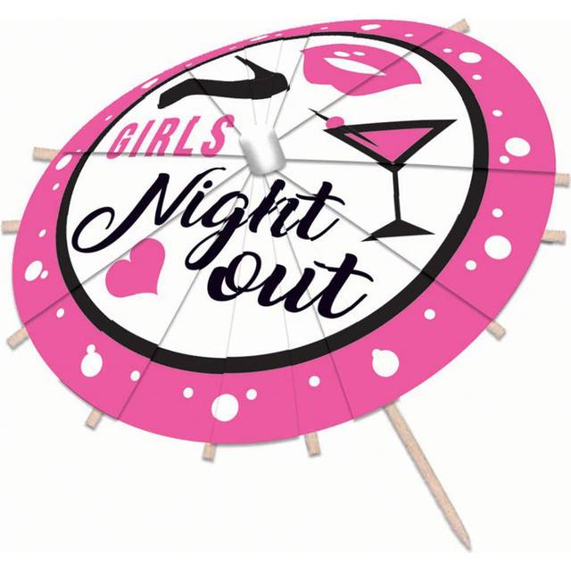 Official Forum X82153 Drink Umbrella Girls Night Out Party Goods Partyware
