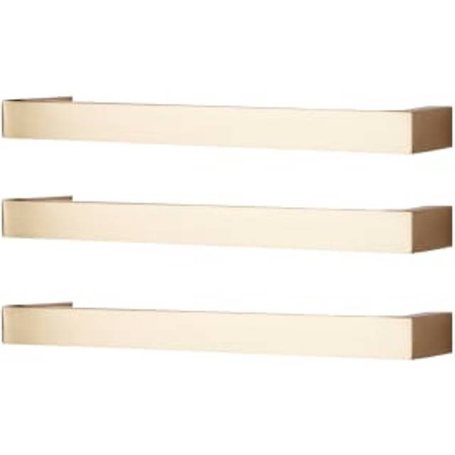Towelrads Elcot Brushed Brass Dry Electric Towel Bars - 630mm