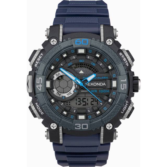 Sekonda Malvern Navy Dual Display Navy Watch 30167 - Blue