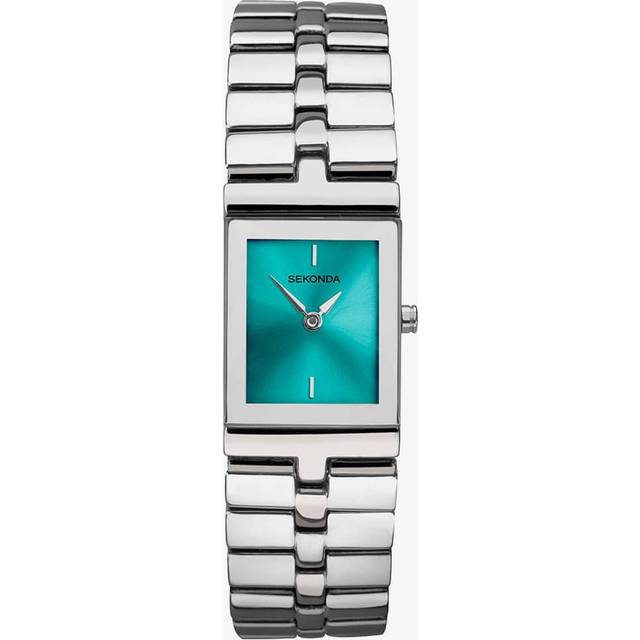 Sekonda ladies watch with torquoise dial and silver strap 40318