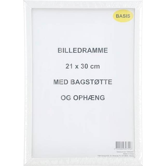 Ramme i hvid - 21x30 cm (På lager i varehus)