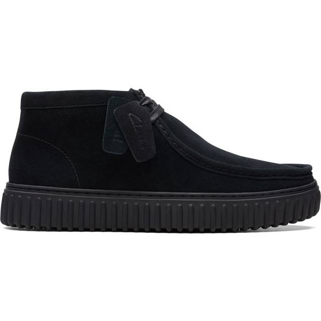 Clarks - Torhill Hi - Svarta kängor i mocka storlek 7.5 - Black (7.5)