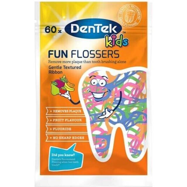 DenTek Kids Fun Flosser Interdental Floss Picks - 60 Pack