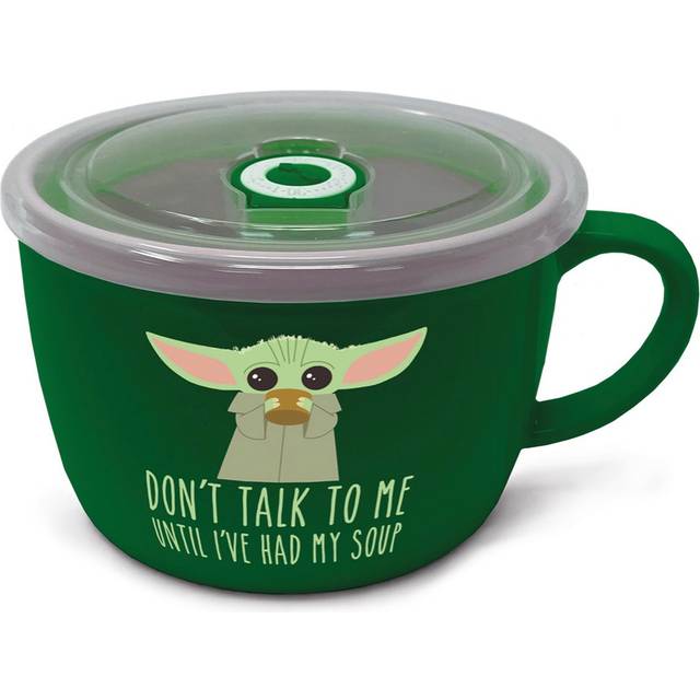 Star Wars The Mandalorian 'DON'T TALK TO ME' Soup & Snack Mug - Green