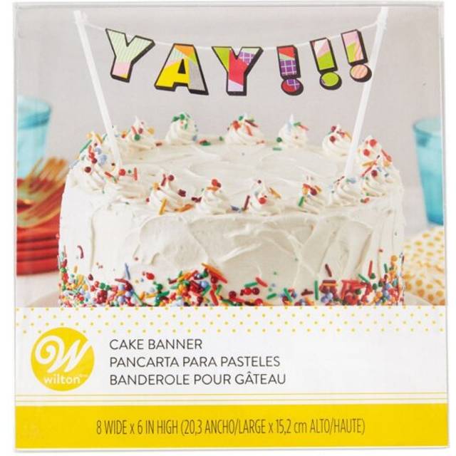 "Wilton ""Yay"" Banner Pick Cake Topper"