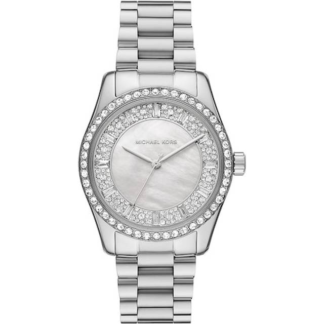 Michael Kors Lexington Silver Mother Of Pearl Watch MK7445