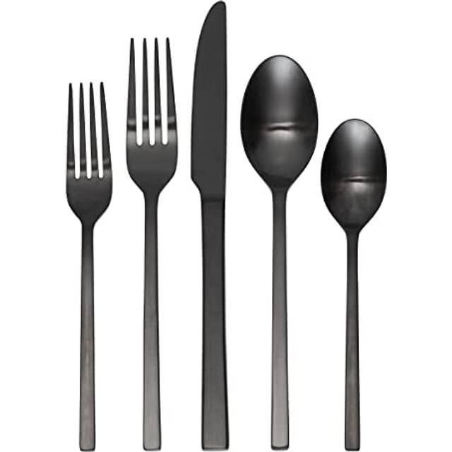Oneida Allay Midnight 20 Piece Everyday  Service for 4 Flatware Set  20PC FW  STAINLESS