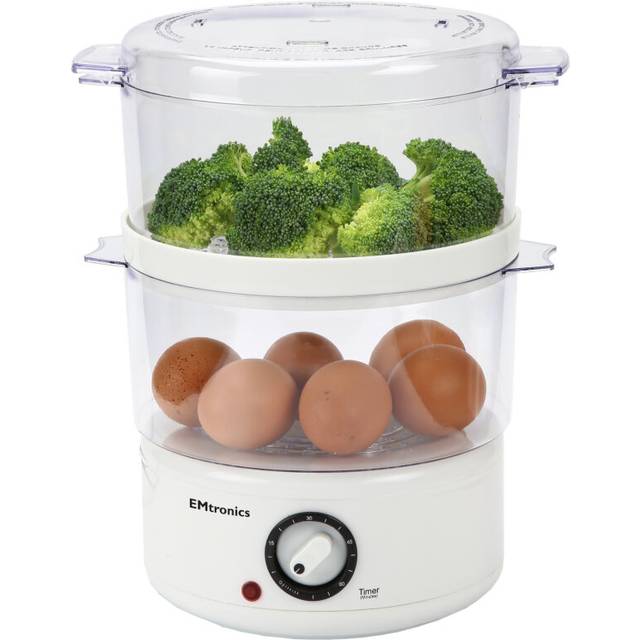 EMtronics 2 Tier Food Steamer - 4 Litre
