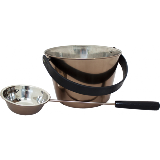 EMENDO Sauna Bucket + Ladle |Nude |One Size