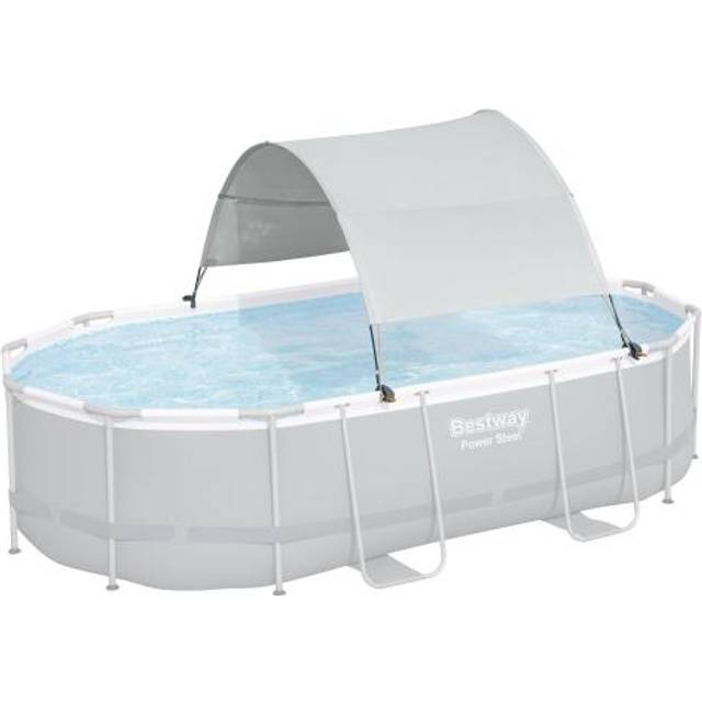 Bestway Above Ground Pool Canopy White Sunshade Swimming Pool Canopy Shade