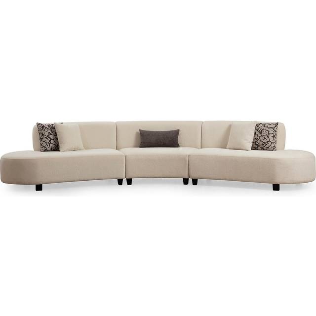 Hanah Home - Soffa 3-sits - Royal - Beige