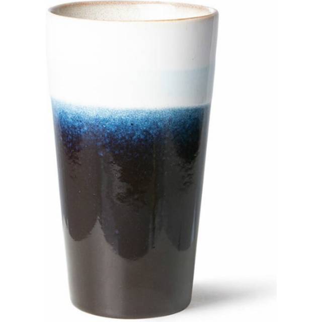 HKLiving - 70s Ceramics Latte Mug - Mugg - Arctic - 7,5x7,5x13cm - 280 ml