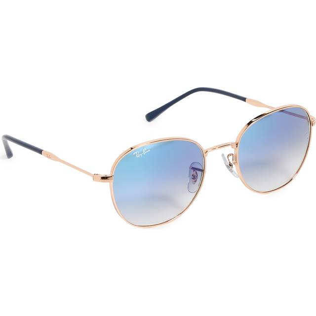 Ray-Ban Moderne Runde Solbriller Rb3809 92623F 53 Rose Gold