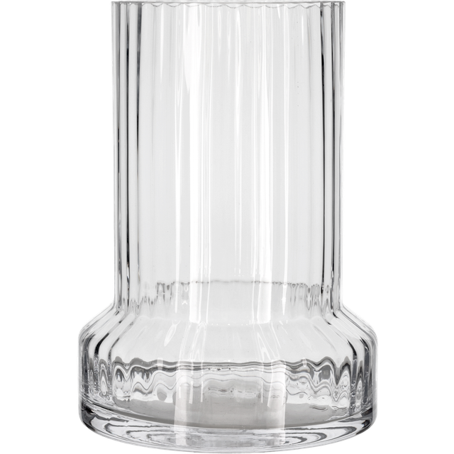 Villa Collection - Hvils Vas med räfflor 29 cm Klar