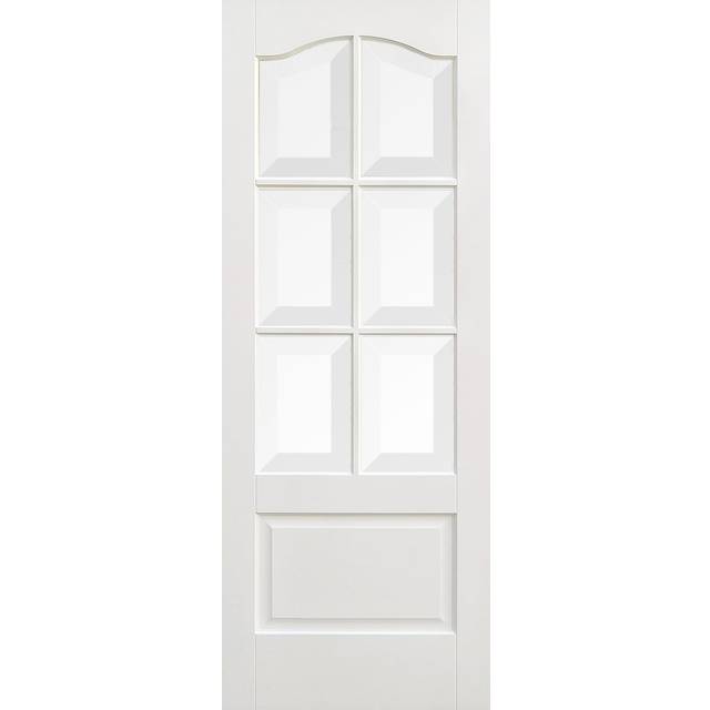 LPD Kent 6L - Solid Primed Internal Door (Size: 1981 x 838mm, Thickness: 35mm) White