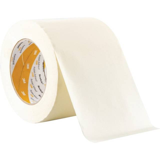 3M 1104 Low Tack Cream Masking Tape - 100mm x 50m