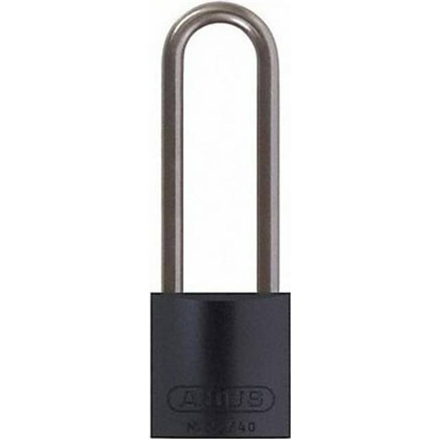 "ABUS Black 72/40 Lockout Tagout Padlock w/ 3"""" Shackle  Single Padlock  Keyed Alike  1 Padlock with 2 Keys"