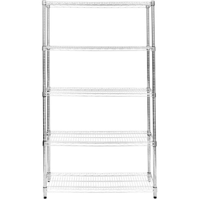 KuKoo Silver Wire Racking 45 x 120 x 180cm - 24 x 45 x 120cm