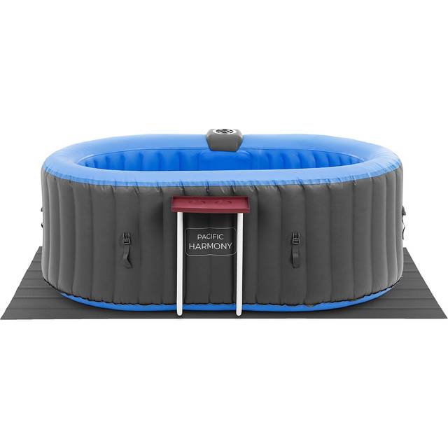 Uniprodo - Inflatable Hot Tub 4 person Outdoor Hot Tub Cover 100 jets 550 l