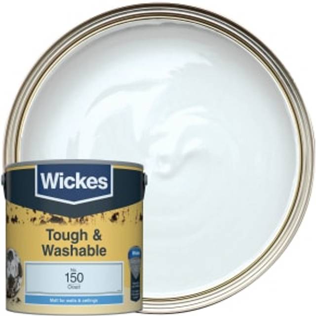 Wickes Tough & Washable Matt Emulsion Paint - Cloud No.150 - 2.5L