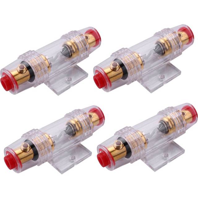 4X Car Stereo 8 Gauge Support Fuse Holder and Fuse 60 Amp Audio Cable