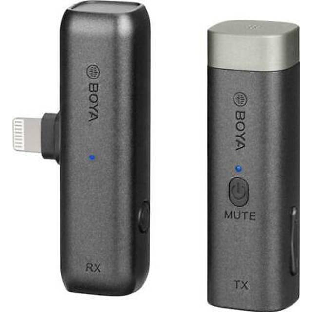 Boya by-wm3d mini 2.4g wireless lavalier microphone with charging case for ios
