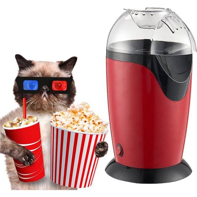 1200W 110v/220v Portable Electric Popcorn Maker Hot Air Popcorn Making Machine Kitchen Desktop Mini DIY Corn Maker