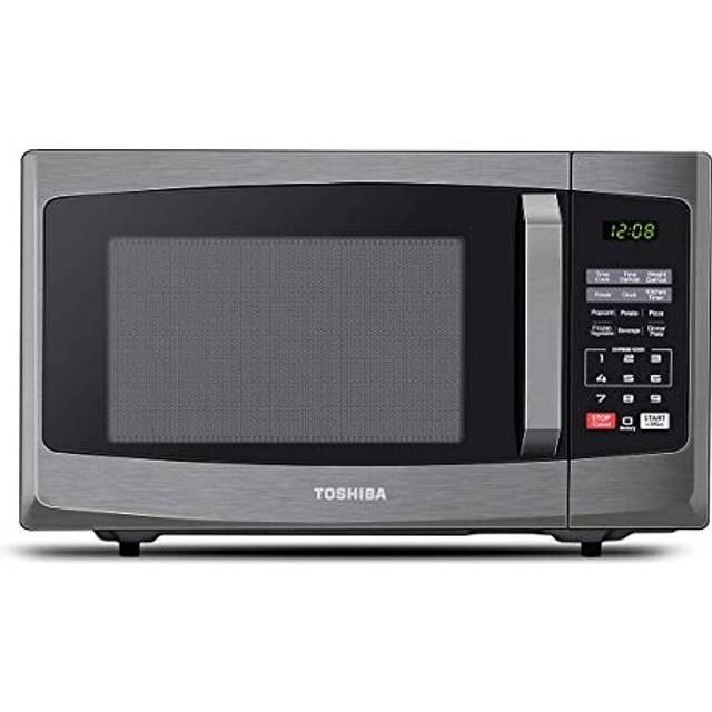 Toshiba 800w 23L Microwave Oven with Digital Display, Auto Defrost, One-touch Express Cook with 6 Pre-Programmed Auto Cook, and Easy Clean - Black -