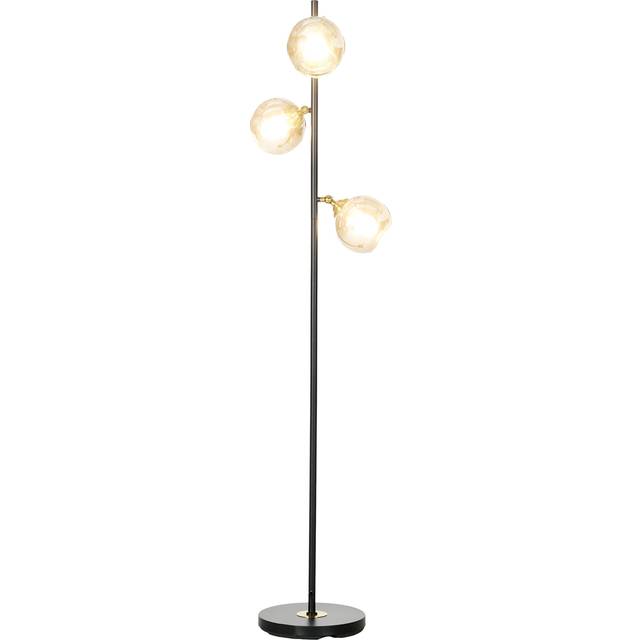 HOMCOM Modern Floor Lamp with 3 Lights 162 cm, none
