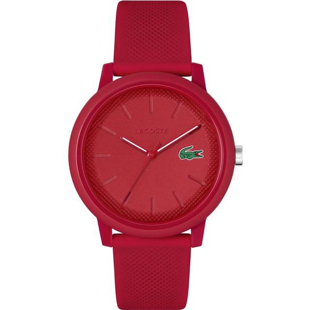 Lacoste Analogt kvartsur för män med silikonrem 2011173, Röd