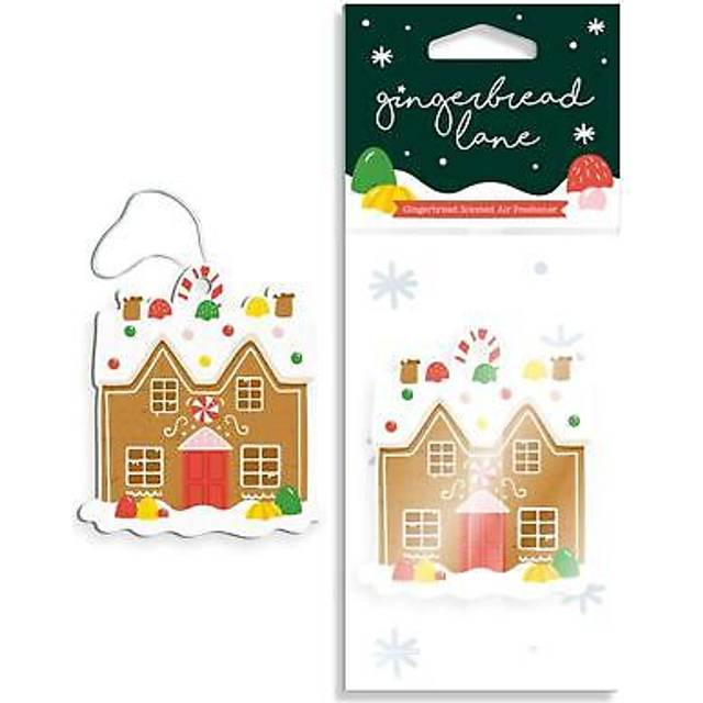 Christmas gingerbread lane - ginger scented -car hanging air freshener