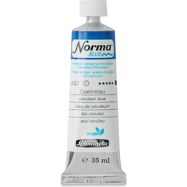 Schmincke : Norma Blue : Water Mixable Oil : 35ml : Cerulean Blue