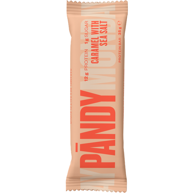 Pändy Protein Bar, Caramel &amp; Sea Salt, 18-pack