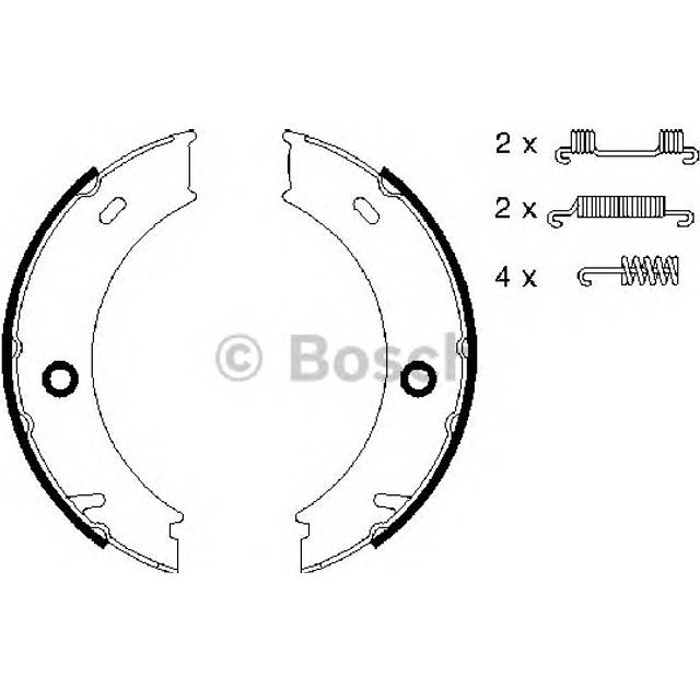 BOSCH Bromsbackar, sats 3165143523896