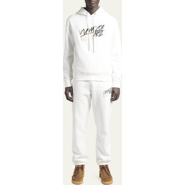 Moncler, Byxor, Herr, S, Bomull, Logo Track Pants 1952 - white (S)
