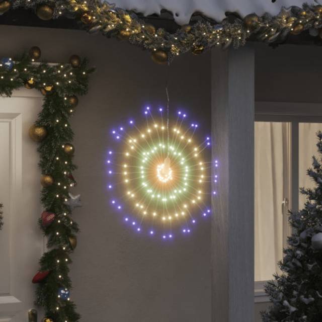 vidaXL Christmas Starburst Lights 140 LEDs 4 pcs Multicolour 17 cm - multicolour