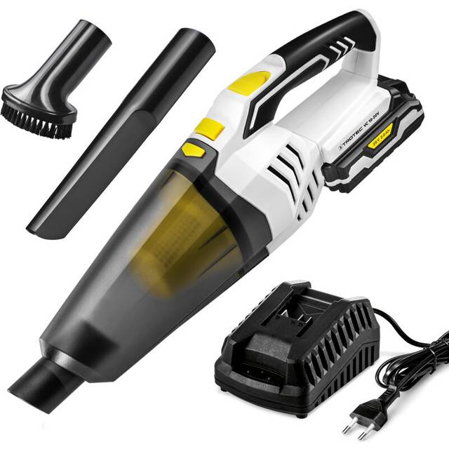 TROTEC Trådlös handdammsugare VC 10-20V Stor behållare för 400 ml torr jord och 100 ml vätska