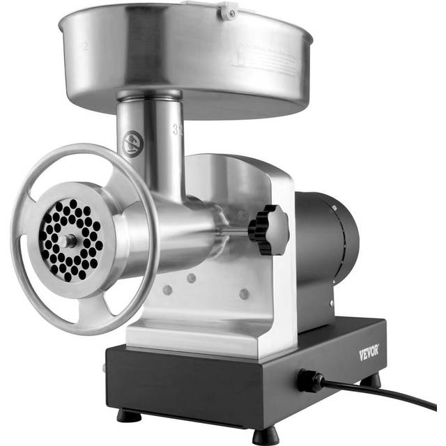 VEVOR Fleischwolf Elektrisch Edelstahl 1100W 450kg/Std. Wurstfüller Hackfleisch Maschine