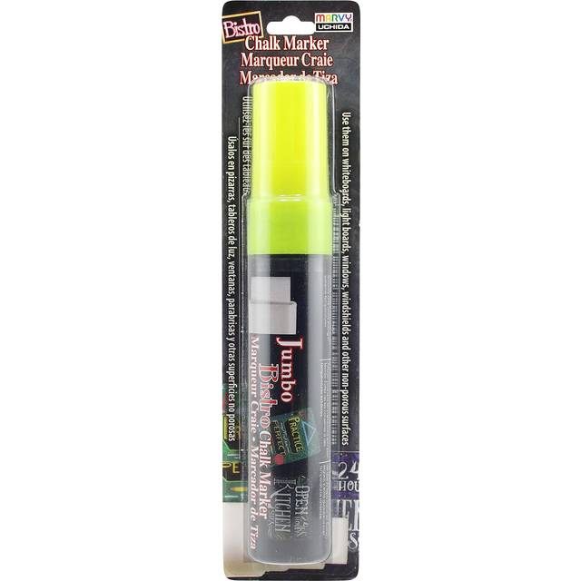 Uchida of America 481-C-F5 Jumbo Bistro Chalk Markers  Fluorescent Yellow