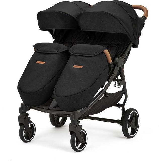 Ickle Bubba Venus Max Double Stroller - Biscuit/Black/Tan
