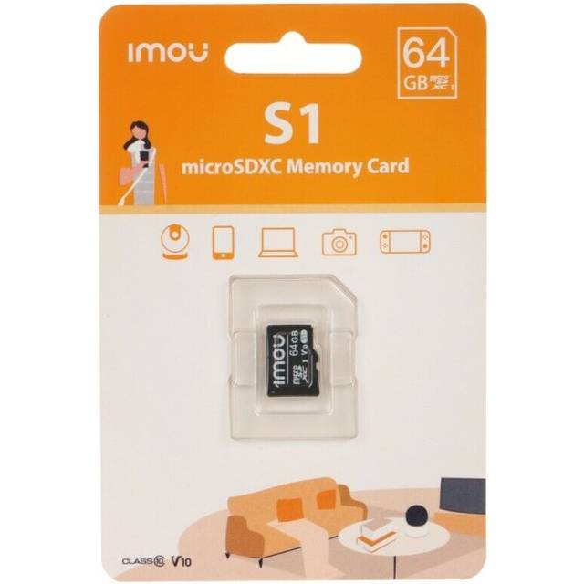 IMOU SD Memory Card for Surveillance Read Speed  95MB/S 256GB 128GB 64GB V30 C10 U3 Exclusive